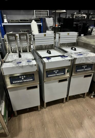 Промышленные фритюрницы: Фритюрница разный размеры 4л 6л 6+6л 6л Авто таймер авто подъём 8+8л — 7