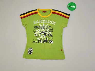 Koszulka M (EU 38), wzór - Print, kolor - Zielony