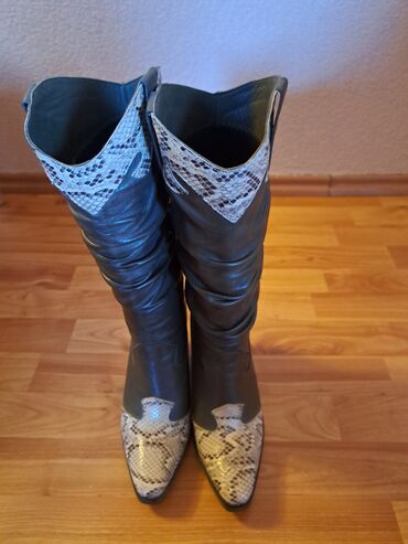 cipele sa animal printom: High boots, 38