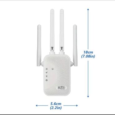 Modemlər və şəbəkə avadanlıqları: Wi‑Fi Siqnal Gücləndirici / AP / Repeater Xüsusiyyətlər: - 4 ədəd — 5