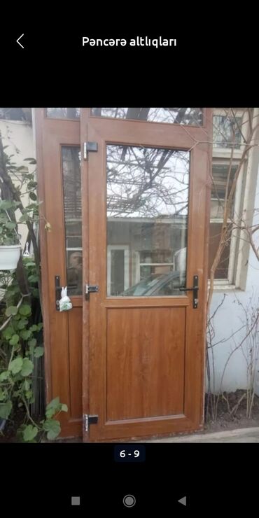 Plastik pəncərələr: İşlənmiş İkiqat şüşə paketi Plastik pəncərə, Еni: 44 sm, Uzunluğu: 43 sm — 14