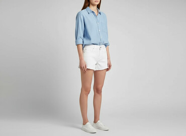 krótkie spodenki jeansowe wysoki stan: Denim, Shorts for women, size XS