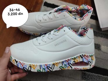 Women's Sneakers and athletic shoes: Patike Skechers brenda, dostupne u beloj i crnoj boji, sa đonom — 4
