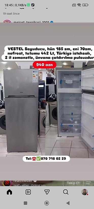 Soyuducular: Anbardan satış Soyuducu modelləri Ünvana çatdırılma pulsuzdur 1) — 26