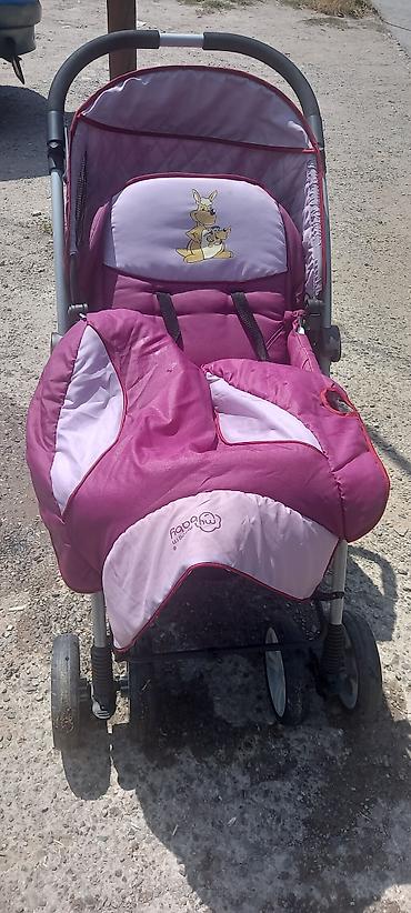 anex baby: Uşaq arabası – “My Baby” markası, dörd təkərli, bənövşəyi/çəhrayı — 2