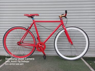 Шоссейные велосипеды: Корейский шоссейник Алюминиевая рама Баран руль мы находимся — 4