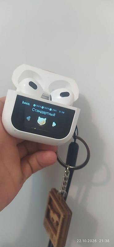 проекция для автомобиля: Bluetooth-наушники Hoco CAT с кейсом с цветным дисплеем - — 3