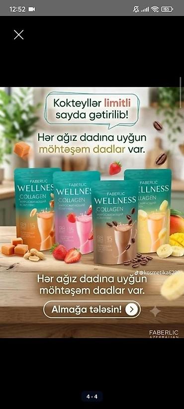 whey protein isolate: Məhsul: Faberlic Wellness Collagen kokteylləri Təsvir: - Kollagenli — 3