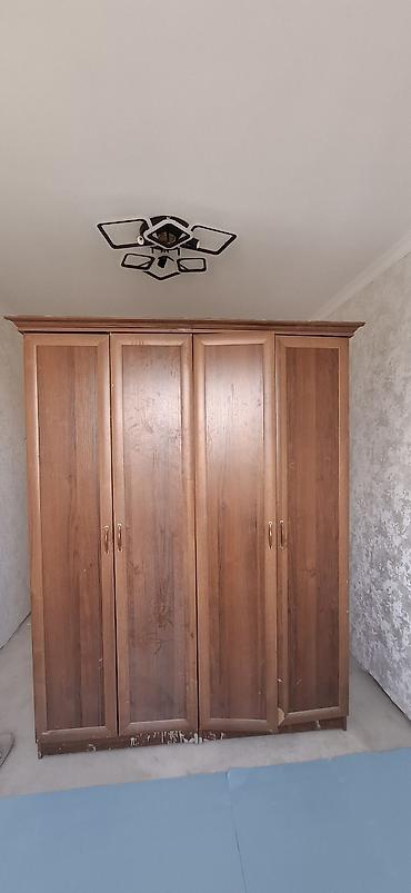 шкаф купе для прихожей: Шкаф-купе/распашной, 4‑дверный, из ЛДСП под древесину (теплый орех) — 3