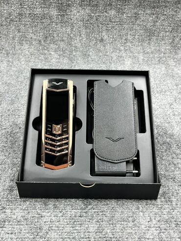 ayfon adapter: Vertu Signature Touch, rəng - Qızılı, Düyməli