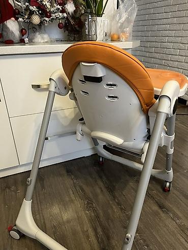 Стульчики для кормления: Стульчик для кормления, Peg perego, Пластик, Другой вид, цвет - Оранжевый — 3