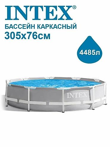 купал: 305/76см. Intex 26700 Каркасный бассейн Prism Frame, 4485л Все — 2
