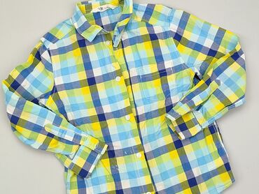 koszulka z długim rękawem decathlon: Koszula 7 lat, stan - Dobry, wzór - Kratka, kolor - Błękitny