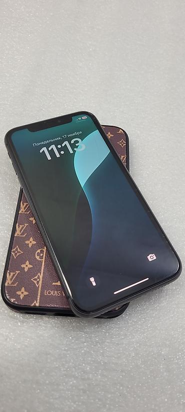 Apple iPhone: IPhone 11, Б/у, 64 ГБ, Черный, Чехол, 78 % — 2