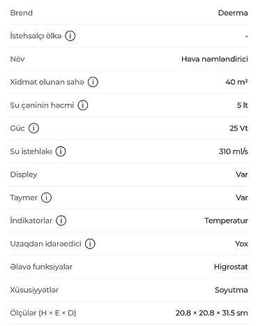 corab toxuyan: Hava nəmləndiricisi Deerma, Ultrasəs, Ev üçün, Ünvandan götürmə — 7