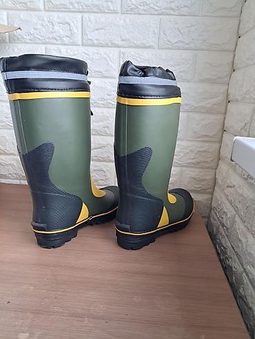 трекинг обувь: Высокие резиновые сапоги JUSTABLE, цвет khaki. Модель выполнена из — 2