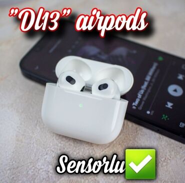 qulancar qiymeti: Apple airpods 3 ilə oxşar dizaynda, fərqli qutuda✅️ səs keyfiyyəti👍