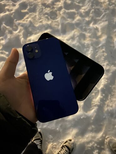 Apple iPhone: IPhone 12, Б/у, 64 ГБ, Синий, Чехол, 81 %