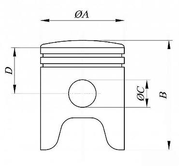 nozzle engine: Meteor klip sa prstenovima i osovinicom, prečnika 39.4 mm. Komplet — 4