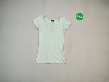 Koszulki: Koszulka XS (EU 34), wzór - Jednolity kolor, kolor - Turkusowy