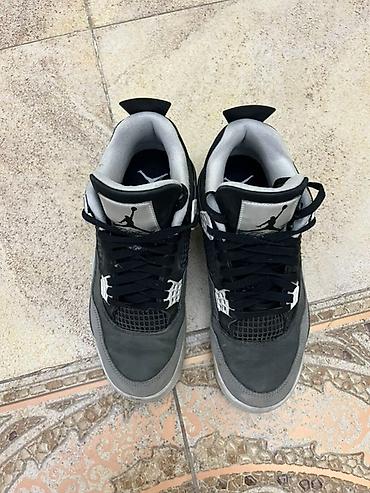 jordan 4: Мужские кроссовки, 42.5, Air Jordan, Б/у, цвет - Черный, Самовывоз, Платная доставка — 4