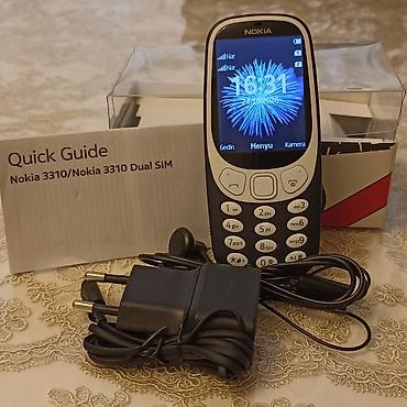 iphone 8 silver: Nokia 3310, < 2 GB Memory Capacity, rəng - Göy, Düyməli — 9