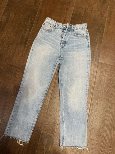 Костюмы: Джинсы, Zara, S (EU 36), цвет - Голубой