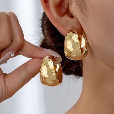 minđuše za nebušene uši: Hoop earrings