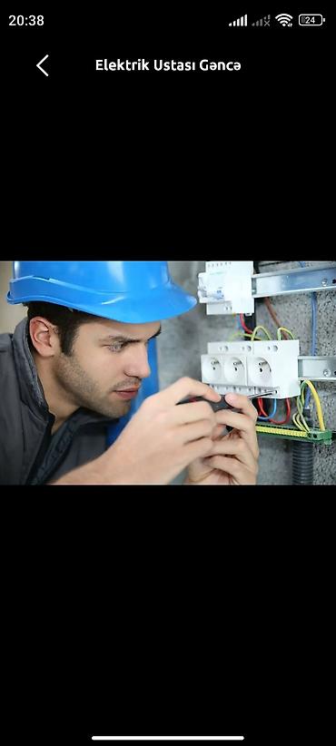 Elektrik Ustası Peşəkar elektrik xidmətləri: - Yeni elektrik