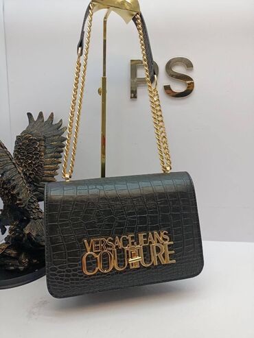 Torbe: Torba za rame, Versace, Materijal: Koža, Lakovana koža, Veštačka koža — 8