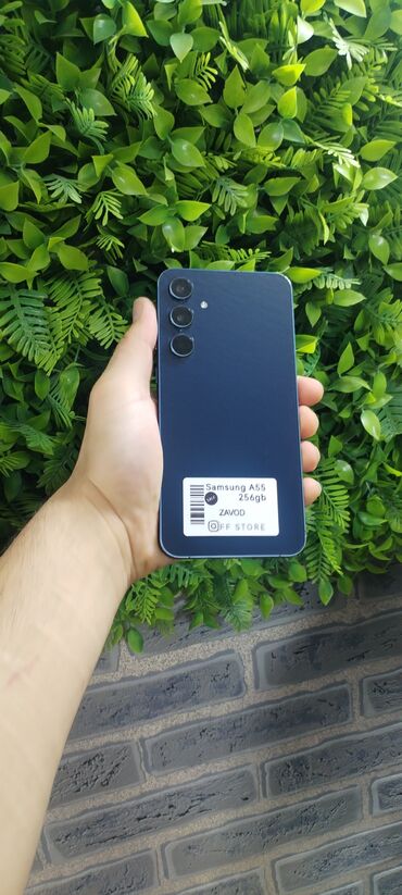 Apple iPhone: Samsung Galaxy A55, 256 GB, rəng - Qara, Kredit, Barmaq izi, Face ID