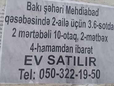 Həyət evləri və villaların satışı: 10 otaq, 200 kv. m, Kredit yoxdur, Orta təmir
