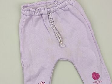 czarne szerokie spodnie z dziurami: Sweatpants, Inextenso, 9-12 months, condition - Good