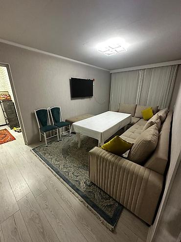 Продажа квартир: 3 комнаты, 58 м², Манас-Ата мкр., 103 серия, 4 этаж, Евроремонт — 4