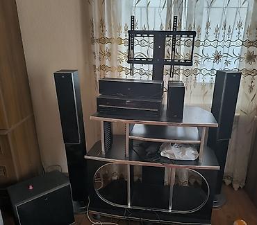JVC ev kinoteatrı komplekti 6 ədəd kalonka. Mərkəzin flashkart girişi