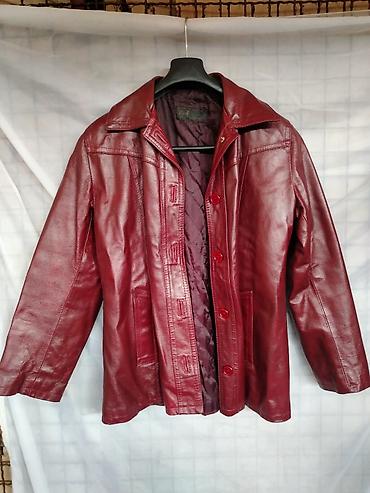 guado leather jacket: Kožna jakna L, bоја - Bordo — 1
