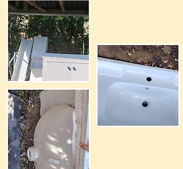 dəmir su çənləri: Hamam mebeli dəsti –Satılır. 1 ci şəkildə qurulmuş formasın göstəmək — 2