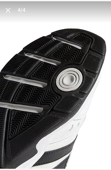 dəri kişi krossovkaları: Adidas kişi idman ayaqqabısı original – ağ/qara/qırmızı rəng — 4