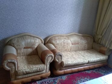 i̇şlenmiş divan kreslo: İşlənmiş, Di̇van-kravat, 2 kreslo, Bazasız, Açılmayan