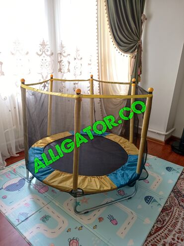 зборшик мебель: Детский каркасный батут ⚡Диаметр 140 см ⚡Высота 110 см ⚡Выдерживает