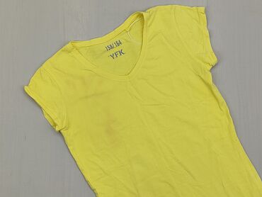 Koszulki: Koszula, 14 lat, wzrost - 164 cm., stan - Dobry, wzór - Jednolity kolor, kolor - Żółty