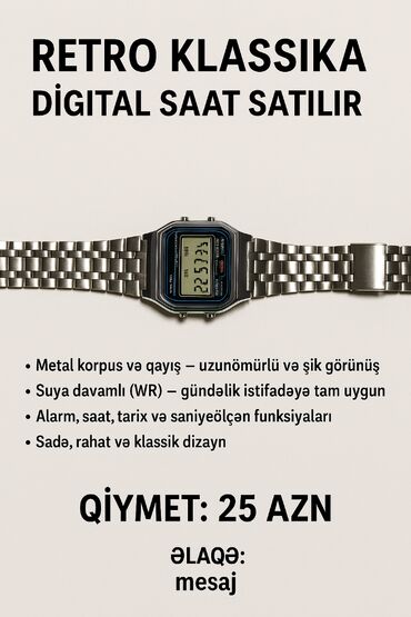 akılı saat: Qol saatı, Casio, rəng - Gümüşü