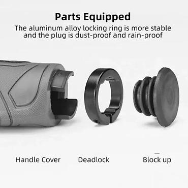 duplim: GRIPOVI ERGO, SIVO - CRNI SA LOCK-OM | Materijal: plastika + guma — 2