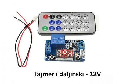 drveni stol: Tajmer modul sa daljinskim upravljačem – 12 V - Elektronski tajmer sa — 1
