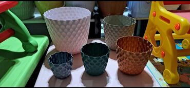 Bitkilər üçün dibçəklər: Dibcek dibcek qabi yuvarlaq rengli gul qabi yumru rengli Dibcek — 7