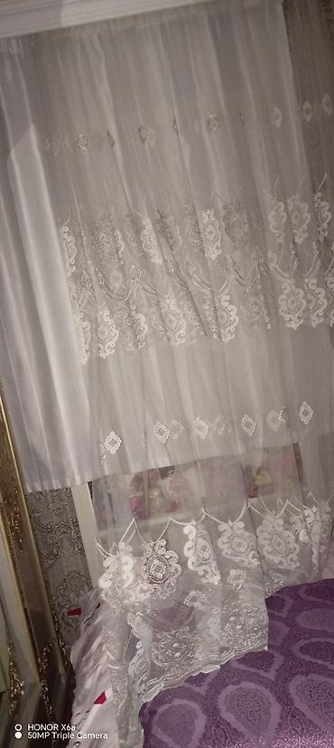 pərdə satışı: Tül satilir eni 2.50
uzunluğ 2.80 
ünvan zığ boşuna narahat etmiyin — 3