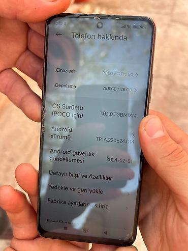 xiaomi lite 11: Poco 128 GB, rəng - Boz, Barmaq izi — 6