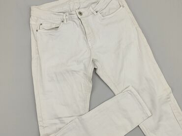 biała spódniczka w czarne kropki: Jeans, Esmara, L (EU 40), condition - Fair