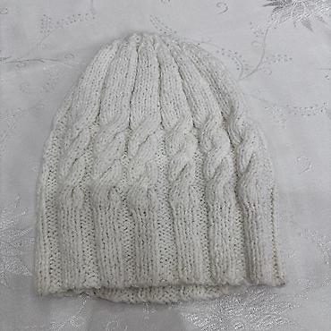 termo alt paltari: Toxunma, trikotaj papaq, Yeni, rəng - Ağ, One size — 1
