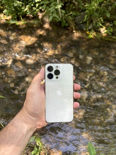 apple klaviatura: IPhone 13 Pro, 128 ГБ, White Titanium, Гарантия, Беспроводная зарядка, Face ID